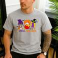 I Smell Children Witch Teacher Halloween Trick Or Teach Men's Casual T-Shirt Sport Grey I Smell Children Witch Teacher Halloween Trick Or Teach Men's Casual T-Shirt Sport Grey