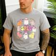 SPED Teacher Halloween Spooky Special Education Team Men Women Kids Men's Casual T-Shirt Sport Grey SPED Teacher Halloween Spooky Special Education Team Men Women Kids Men's Casual T-Shirt Sport Grey