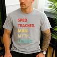 Sped Teacher Man Myth Legend Men's Casual T-Shirt Sport Grey Sped Teacher Man Myth Legend Men's Casual T-Shirt Sport Grey