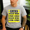 Spelling Bee Pun Halloween Costume For Teachers Men's Casual T-Shirt Sport Grey