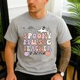 Spooky Music Teacher Halloween Music Teaching Men Women Men's Casual T-Shirt Sport Grey Spooky Music Teacher Halloween Music Teaching Men Women Men's Casual T-Shirt Sport Grey