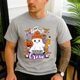 Spooky Para Crew Ghost Halloween Paraprofessional Teacher Men's Casual T-Shirt Sport Grey Spooky Para Crew Ghost Halloween Paraprofessional Teacher Men's Casual T-Shirt Sport Grey