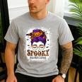 Spooky Paraprofessional Life Halloween Messy Bun Teacher For Men Women Men's Casual T-Shirt Sport Grey Spooky Paraprofessional Life Halloween Messy Bun Teacher For Men Women Men's Casual T-Shirt Sport Grey