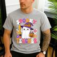 Spooky Teacher Ghost Pencil Teach Halloween Teacher Men's Casual T-Shirt Sport Grey Spooky Teacher Ghost Pencil Teach Halloween Teacher Men's Casual T-Shirt Sport Grey