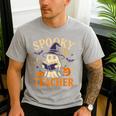 Spooky Teacher Halloween Cute Ghost Pumpkin Reading Women Men's Casual T-Shirt Sport Grey Spooky Teacher Halloween Cute Ghost Pumpkin Reading Women Men's Casual T-Shirt Sport Grey