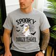 Spooky Toddler Teacher Halloween School Men's Casual T-Shirt Sport Grey Spooky Toddler Teacher Halloween School Men's Casual T-Shirt Sport Grey