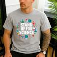 Stand Up For Science STEM Advocacy Pro Scientific Teacher Men's Casual T-Shirt Sport Grey Stand Up For Science STEM Advocacy Pro Scientific Teacher Men's Casual T-Shirt Sport Grey