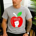 I Stand With Teachers Tshirt Men's Casual T-Shirt Sport Grey I Stand With Teachers Tshirt Men's Casual T-Shirt Sport Grey