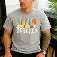 Steam Teacher Science Tech Engineering Arts Maker Men's Casual T-Shirt Sport Grey