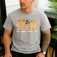 STEM Teacher Thanksgiving Grateful Educator Science Class Men's Casual T-Shirt Sport Grey STEM Teacher Thanksgiving Grateful Educator Science Class Men's Casual T-Shirt Sport Grey