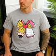 Student Teacher Coquette Bow Pencil Back To School First Day Men's Casual T-Shirt Sport Grey Student Teacher Coquette Bow Pencil Back To School First Day Men's Casual T-Shirt Sport Grey