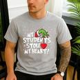 My Students Stole My Heart School Teacher Christmas Men Women Kids Men's Casual T-Shirt Sport Grey