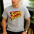 Super Teacher SuperTeacher Men's Casual T-Shirt Sport Grey Super Teacher SuperTeacher Men's Casual T-Shirt Sport Grey