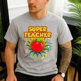 Superhero Teacher Appreciation Teaching Tee Men's Casual T-Shirt Sport Grey Superhero Teacher Appreciation Teaching Tee Men's Casual T-Shirt Sport Grey