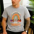 I Teach The Cutest Little Turkeys Thanksgiving Teacher Men Women Girls Kids Men's Casual T-Shirt Sport Grey