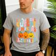 I Teach The Cutest Pumpkins In The Patch Teacher Men's Casual T-Shirt Sport Grey