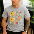 I Teach The Cutest Pumpkins Preschool Teacher Halloween Men's Casual T-Shirt Sport Grey
