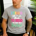 I Teach Little People To Read Reading Teacher For Men Women Girls Kids Men's Casual T-Shirt Sport Grey