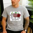 Teach Love Inspire Pre-k Teacher Apple Leopard Red Plain Men's Casual T-Shirt Sport Grey