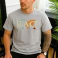 Teach Peace Teacher Teacher Men's Casual T-Shirt Sport Grey Teach Peace Teacher Teacher Men's Casual T-Shirt Sport Grey