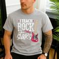 I Teach Rock Stars Music Teacher Guitar Player Men's Casual T-Shirt Sport Grey I Teach Rock Stars Music Teacher Guitar Player Men's Casual T-Shirt Sport Grey