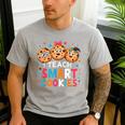 I Teach Smart Cookies Cute Back To School Teacher Men's Casual T-Shirt Sport Grey I Teach Smart Cookies Cute Back To School Teacher Men's Casual T-Shirt Sport Grey