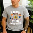 I Teach Superheroes Cute Back To School Teacher Men's Casual T-Shirt Sport Grey I Teach Superheroes Cute Back To School Teacher Men's Casual T-Shirt Sport Grey