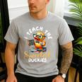 I Teach The Sweetest Duckies Teacher Rubber Duck Teaching Men's Casual T-Shirt Sport Grey I Teach The Sweetest Duckies Teacher Rubber Duck Teaching Men's Casual T-Shirt Sport Grey