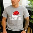 Teacher Aide Christmas Women Family Matching Group Xmas Men's Casual T-Shirt Sport Grey Teacher Aide Christmas Women Family Matching Group Xmas Men's Casual T-Shirt Sport Grey