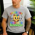 Teacher Back To School Color In Kindness Crayon Pencil Men's Casual T-Shirt Sport Grey