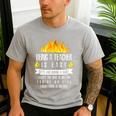 Being a Teacher Is Easy Everything Is On Fire T-Shirt For Men Women Kids Men's Casual T-Shirt Sport Grey Being a Teacher Is Easy Everything Is On Fire T-Shirt For Men Women Kids Men's Casual T-Shirt Sport Grey