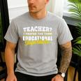 Teacher Educational Superhero School Teachers Men's Casual T-Shirt Sport Grey