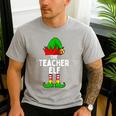 Teacher Elf Matching Family Christmas Women Men Men's Casual T-Shirt Sport Grey Teacher Elf Matching Family Christmas Women Men Men's Casual T-Shirt Sport Grey