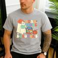 Teacher Halloween Cute Booooks Ghost Read More Books Men's Casual T-Shirt Sport Grey Teacher Halloween Cute Booooks Ghost Read More Books Men's Casual T-Shirt Sport Grey