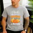 Teacher Halloween Pre-K Teacher Kindergarten Cutest Pumpkins Men's Casual T-Shirt Sport Grey Teacher Halloween Pre-K Teacher Kindergarten Cutest Pumpkins Men's Casual T-Shirt Sport Grey