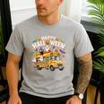 Teacher Halloween School Bus Driver Cute Ghost Witch Party Men's Casual T-Shirt Sport Grey Teacher Halloween School Bus Driver Cute Ghost Witch Party Men's Casual T-Shirt Sport Grey