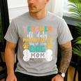 Teacher Off Duty Promoted To Stay At Home Dog Mom Teachers Men's Casual T-Shirt Sport Grey