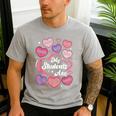 Teacher Positive Affirmations Candy Heart Valentine's Day Men's Casual T-Shirt Sport Grey Teacher Positive Affirmations Candy Heart Valentine's Day Men's Casual T-Shirt Sport Grey