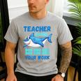 Teacher Shark Do Your Work Men's Casual T-Shirt Sport Grey