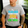 My Teacher Survived 100 Days Of Me Dab 100 Days Of School For Men Women Kids Men's Casual T-Shirt Sport Grey My Teacher Survived 100 Days Of Me Dab 100 Days Of School For Men Women Kids Men's Casual T-Shirt Sport Grey