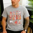 Teacher Thanksgiving Shirt Women One Thankful Teacher Fall Men's Casual T-Shirt Sport Grey