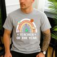Teacher Of The Year Best Teacher Ever Men Women Men's Casual T-Shirt Sport Grey