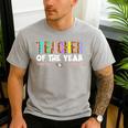 Teacher Of The Year Party Teacher Appreciation Men's Casual T-Shirt Sport Grey Teacher Of The Year Party Teacher Appreciation Men's Casual T-Shirt Sport Grey
