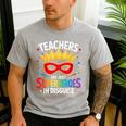 Teachers Are Just Superheroes In Disguise Fun Back To School Men's Casual T-Shirt Sport Grey Teachers Are Just Superheroes In Disguise Fun Back To School Men's Casual T-Shirt Sport Grey