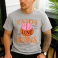 Teachers Love Brains Halloween T-Shirt For Men Women Men's Casual T-Shirt Sport Grey Teachers Love Brains Halloween T-Shirt For Men Women Men's Casual T-Shirt Sport Grey