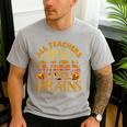 All Teachers Love Brains School Halloween Costume Men's Casual T-Shirt Sport Grey