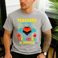Teachers Are Superheroes – Fun Appreciation Men's Casual T-Shirt Sport Grey