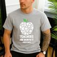 Teachers Are Worth It Red For Ed Men's Casual T-Shirt Sport Grey Teachers Are Worth It Red For Ed Men's Casual T-Shirt Sport Grey