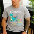 Teachersaurus Like A Normal Teacher But More Awesome Men's Casual T-Shirt Sport Grey Teachersaurus Like A Normal Teacher But More Awesome Men's Casual T-Shirt Sport Grey