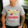 Teaching Assistant Because Teachers Need Heroes Too Cute Men's Casual T-Shirt Sport Grey Teaching Assistant Because Teachers Need Heroes Too Cute Men's Casual T-Shirt Sport Grey